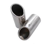 For VW For Passat 1.8T 2.0T For Tiguan 2011-2015 Car Accessories Rear Exhaust Tail Pipe Muffler Throat 1 Pair(Silver)