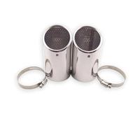 For VW For Passat B6 3C For EOS CC 2005-2012 Tailpipe Muffler Tip Chrome Trim End 2010 2Pcs Car Exhaust Pipe(2 pieces A)