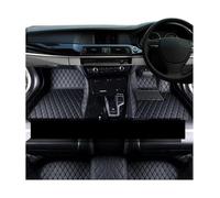 For VW For Passat B7 2011-2015 Car Floor Mat Leather Rugs Set Carpets Foot Pads Waterproof Mats(Black Black,RHD)