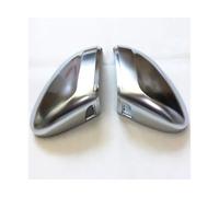 For VW For Passat B8 For Arteon Silver Matte Chrome Side Rear View Mirror Cover Caps Rearview Mirror Shell Accessorie WEFOLCC(With Side Assist)