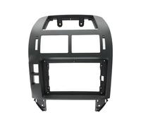 For VW For Polo 2004 2005 2006 2007 2008 2009 2010 Car Fascia Navigation Fascias Dash Frame Kit 9 Inch Android Multimedia Player Car Radio Front Panel Frame(Black)