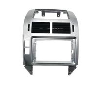 For VW For Polo 2004 2005 2006 2007-2011 Double Din Radio Player 2 Din Only Frame Audio Dash Trim Facia Panel 9 Inch stereo radio fascia frame(Silver-frame-AIR)