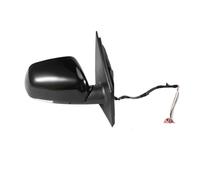 For VW For Polo 2006 2007 2008 2009 2010 Car Rearview Mirror Assembly Exterior Door Side Wing With Turn Signal Lights Complete Wing Mirrors(Black Right)