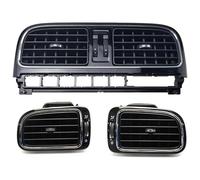 For VW For Polo 2011 2012 2013 Car Bright Black Central Dashboard AC Air Outlet Chrome Vent 6RD819728 6RD819703 6RD819704 Warm Air Vent Outlet(Left-right)