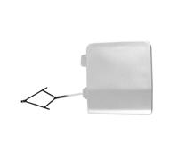 For VW For POLO 2014 2015 2016 2017 6C0807241 6RD807241 Front Bumper Tow Hook Cap Towing Eye Cover(SIlver)