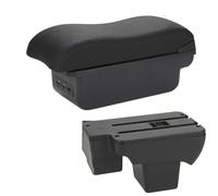 For VW For Polo 2020 2021 2022 2023 2024 2025 Car Armrest Box Curved Surface Storage Box Car Accessories Dedicated(B2 Black line)