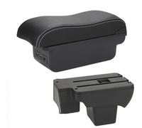 For VW For Polo 2020 2021 2022 2023 2024 2025 Car Armrest Box Curved Surface Storage Box Car Accessories Dedicated(B3 Black white)
