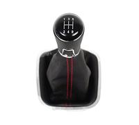 For VW For Polo 6R 6C 2009 2010 2011 2012 2013 2014 2015 2016 2017 2018 5/6 Speed Gear Stick Gear Shift Knob Leather Boot (Color : 5 speed 2)