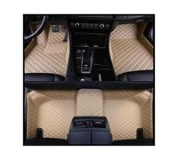 For VW For POLO 9N 2002-2009 Car Floor Mats Interior Leather Carpets Rugs Foot Pads(Beige)