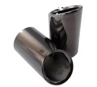 For Vw For Polo For Golf 6 For Jetta MK6 1.4T For Golf 7 MK7 For Bora 2Pcs Car Exhaust Tip Muffler Pipe Covers Car Exhaust Pipe(Black)
