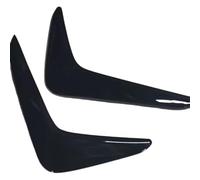 For VW For Polo For Plus For MK6 2017-2021 Glossy Black Front Bumper Splitter Spoiler Covers Trim Fog Lights Eyebrow Wind Knife Sticker