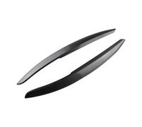 For VW For Polo Mk5 6R 6C 2010 2011 2012 2013 2014 2015 2016 2017 Car Head Light Lamp Eyebrow Eyelid Cover Trims Decoration Car Headlight Eyebrow(Carbon)