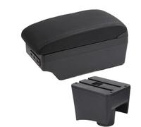 For VW For POLO Mk5 6R For Vento 2010-2018 Car Armrest Box Center Storage Box Interior Accessories DYDGUTUFB(C black black line)