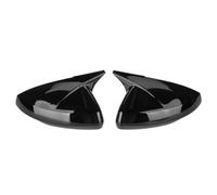 For VW For Polo MK6 For TSI For TDI For MPI 2018-2022 Rear View Mirror Cap | Rearview Mirror Cover Glossy Black Side Door Mirror Cove Mirror Cover