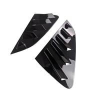 For VW For Polo Mk6 GTI TGI TSI MPI 2017-2023 Car Rear Window Shutter Cover Trim Triangle Shade Spoiler Car Rear Spoilers(Glossy Black)