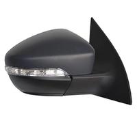 For VW For Scirocco 2009-2018 Car Exterior Side Mirrors 13 Wires Manual Folding Electrically Adjustable Turn Signals Heated Indicators Memory Auto Electric Mirrors(Unpainted-Right(Side),6 Wire)