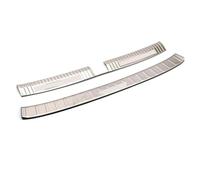 For VW For T-ROC 2017-2023 Stainless Steel Inner&Outer Rear Bumper Protector Plate Trims 2pcs