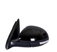 For Vw For Tiguan 2010-17 9-Line Electrically Adjustable Lens Heating Light Automatically Fold Rearview Mirror Sets Complete Wing Mirrors for Cars(1PCS Xuanwu Hei L)