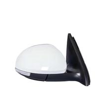 For Vw For Tiguan 2010-17 9-Line Electrically Adjustable Lens Heating Light Automatically Fold Rearview Mirror Sets Complete Wing Mirrors for Cars(1PCS Polar white R)