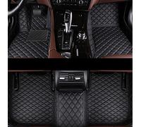 For VW For Tiguan 2017 2018 2019 5N Custom Car Floor Mats Auto Foot Pads Automobile Carpet Cover Waterproof Floor Liners(BLACK-BLACK)