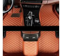 For VW For Tiguan 2017 2018 2019 5N Custom Car Floor Mats Auto Foot Pads Automobile Carpet Cover Waterproof Floor Liners(Brown)