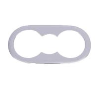 For VW For Tiguan 2017-2020 Stainless Steel Rear Seat Water Cup Holder Cover Frame Interior Trim Interior Trim(Silver)