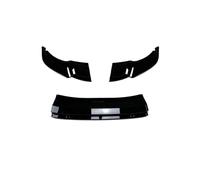 For VW For Tiguan L For R-Line MK2 2021-2024 Front Bumper Lip Spoiler Gloss Black ABS Plastic Splitter Universal Fit Direct Bolt-On(Gloss Black)