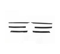 For VW For Tiguan MK2 2017 2018 2019 2020 2021 Car Front Bumper Mesh Center Grille Grill Strips Cover Trim Car Front Grill(Glossy black)