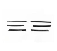 For VW For Tiguan MK2 2017 2018 2019 2020 2021 Car Front Bumper Mesh Center Grille Strips Cover Trim Car Accessories(Glossy Black)