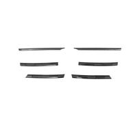 For VW For Tiguan MK2 2017 2018 2019 2020 2021 Car Front Bumper Mesh Center Grille Strips Cover Trim Car Accessories(Carbon Look)