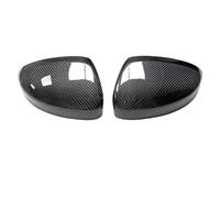 For VW For Tiguan MK2 2017-2023 Rearview Mirror Cover Real Carbon Fiber Side Mirror Shells Add On Frame Case WEFOLCC