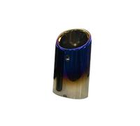 For VW For Tiguan MK2 For Golf 6 7 Mk7 For Jetta Mk6 1.4T 1.6L 2012-2016 70mm Stainless Steel Car Exhaust Muffler Exhaust Tip Pipe Car Exhaust Tailpipe(1pcs Blue)