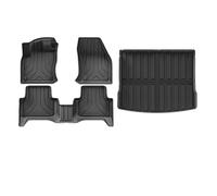 For VW For Tiguan PHEV 2021-2024 Floor Mat TPE Trunk Mat Luggage Mat Waterproof Non-Slip Carpet Left Hand Drive AJOHBM(4PCS)