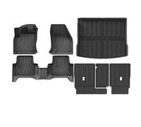 For VW For Tiguan PHEV 2021-2024 Floor Mat TPE Trunk Mat Luggage Mat Waterproof Non-Slip Carpet Left Hand Drive AJOHBM(Full set)