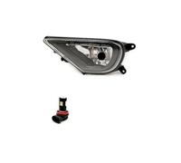 For VW For Touareg 2016 2017 2018 Car Left Right Front Bumper LED Fog Light Lamp With Bulbs Halogen Daytime Fog Lamp(L side LED)