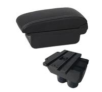 For VW For Touran For Caddy Car Armrest Box Central Center Console Storage Box With USB Interface RESPUNEKBAH(B3 white line 3USB)