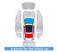 For VW For Transporter 5T 2003-2012 2013 2014 2015 Sun Shade Car Windshield Sunshade Heat Insulation Auto Sun Visor Accessories Automotive Sun Shade(Car Full Set)