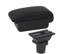 For VW For Up 2009 2010-2020 Car Armrest Box Center Console Storage Box Interior Accessories RESPUNEKBAH(B1 red line 3USB)
