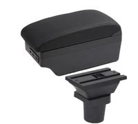 For VW For Up 2009 2010-2020 Car Armrest Box Center Console Storage Box Interior Accessories WEFOLCC(C2 black line 7USB)