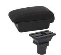 For VW For UP 2009-2020 Car Armrest Box Interior Parts Center Storage Box With USB Accessories RESPUNEKBAH(B1 red line 3USB)