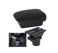 For VW For UP 2010 2011 09-20Car Armrest Console Storage Box Car Accessories Armrest Box(B style red line)