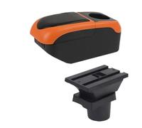 For VW For UP Car Armrest Console Storage Box Cup Holder Accessories HQGQCEZEK(S1 black-orange 6USB)