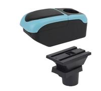 For VW For UP Car Armrest Console Storage Box Cup Holder Accessories OUSDUO(S1 black-blue 6USB)