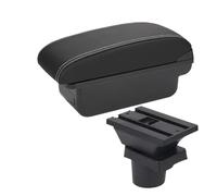 For VW For UP Car Console Armrest Storage Box Cup Holder Accessories Car Armrest Box(C3 Black white NoUSB)