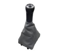for VW for Volkswagen Polo 9N 9N2 2002-2010 Sedan Gear Shift Knob Shifter Lever Stick Gaiter Boot Cover Case Gear Lever Handle(5 Speed Black Gray)