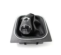 for VW Golf 5 6 MK5 GTI GTD R32 for Scirocco Manual Gear Shift Knob Shifter Lever Gaiter Boot Cover Gear Lever Handle(6 Speed Black Thread)