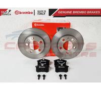 FOR VW GOLF MK4 LEON A3 BORA REAR 230mm GENUINE BREMBO BRAKE DISCS PADS SET