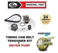 Timing Belt & Water Pump Kit fits AUDI A2 8Z0 1.4D 00 to 05 Set Gates Quality