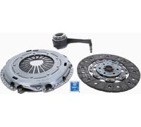 Clutch Kit 3pc (Cover+Plate+CSC) fits VW TOURAN 1T 1.9D 03 to 10 240mm Sachs New