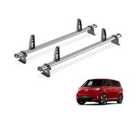 Van Guard Roof Rack for VW ID Buzz 2022+ 2 Steel Roof Bars with Loadstops - UltiBar Trade - VG347-2